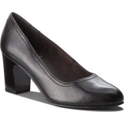 Półbuty JANA - 8-22401-21 Black 001. Czarne czółenka JANA, bez wzorów, z materiału, bez obcasa, na obcasie, bez zapięcia. W wyprzedaży za 179.00 zł.