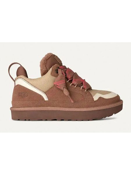 UGG Skórzane sneakersy "Lowmel" w kolorze brązowym rozmiar: 37. Brązowe trampki UGG, bez wzorów, z materiału, bez zapięcia. Za 445.44 zł.