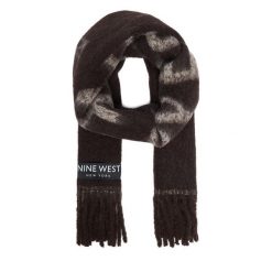 Szalik Nine West. Brązowe szaliki Nine West, bez wzorów. Za 89.99 zł.