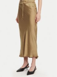 Marella Spódnica midi No 2513101055 Beżowy Regular Fit. Brązowe spódnice Marella, bez wzorów, z acetatu, midi. Za 479.99 zł.