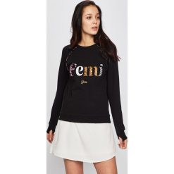 Femi Stories - Bluza. Czarne bluzy Femi Stories, m, bez wzorów, z bawełny, bez kaptura. W wyprzedaży za 229.90 zł.