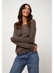 AUTHENTIC CASHMERE Kaszmirowy sweter "Lanfon" w kolorze brązowym rozmiar: M. Brązowe swetry AUTHENTIC CASHMERE, m, bez wzorów, z kaszmiru, bez ramiączek. Za 423.95 zł.