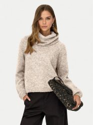 ONLY Golf Gila 15358571 Biały Regular Fit. Białe golfy Only, m, bez wzorów, z syntetyku, bez ramiączek. Za 169.99 zł.