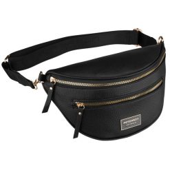 Saszetka damska czarna na ramię ze skóry ekologicznej mała listonoszka Peterson PTN JK6-01. Czarne torby na ramię Peterson, bez wzorów, ze skóry ekologicznej, na ramię, małe, bez dodatków. Za 89.99 zł.