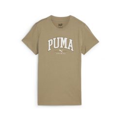 Damska koszulka z nadrukiem PUMA SQUAD PUMA Oak Branch Beige. Brązowe koszulki sportowe Puma, bez wzorów, bez ramiączek, na jogę i pilates. Za 72.99 zł.