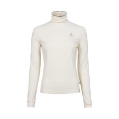 Damski sweter z golfem Cavallo Cavallivy. Białe golfy CAVALLO, bez wzorów, bez ramiączek. Za 218.50 zł.