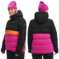 Kurtka kangurka zimowa na narty i snowboard damska O'neill 10K. Brązowe kurtki narciarskie O'Neill, bez wzorów, z poliesteru, bez kaptura, narciarskie. Za 299.00 zł.