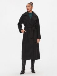 ONLY Płaszcz przejściowy 15292812 Czarny Regular Fit. Czarne płaszcze Only, xs, bez wzorów, z syntetyku, bez kaptura. Za 239.99 zł.
