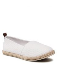 Jenny Fairy Espadryle WSK1609-03 Biały. Białe espadryle Jenny Fairy, bez wzorów, z materiału, bez obcasa, bez zapięcia. Za 69.99 zł.