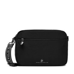 Torebka Beverly Hills Polo Club. Czarne listonoszki Beverly Hills Polo Club, bez wzorów, bez dodatków. Za 129.99 zł.