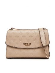 Guess Torebka Phoebe HWPD96 65210 Beżowy. Brązowe listonoszki Guess, z aplikacjami, ze skóry, bez dodatków. Za 589.99 zł.