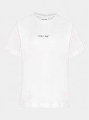 Calvin Klein Curve T-Shirt Inclusive Micro Logo K20K203712 Biały Regular Fit. Białe t-shirty Calvin Klein Curve, xl, bez wzorów, z bawełny, bez kołnierzyka, bez ramiączek. Za 179.99 zł.