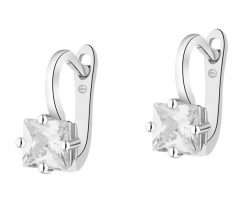 Kolczyki srebrne z cyrkoniami. Szare kolczyki Apart, z cyrkonią, srebrne. Za 159.00 zł.