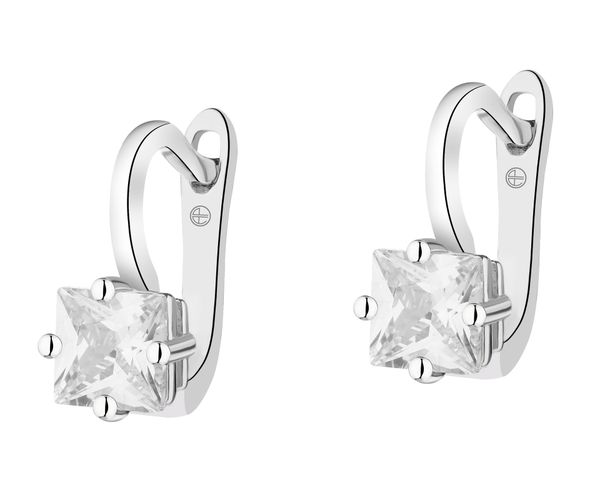 Kolczyki srebrne z cyrkoniami. Szare kolczyki Apart, z cyrkonią, srebrne. Za 159.00 zł.