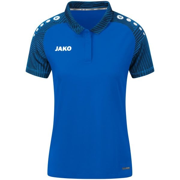 Damska koszulka polo Jako Performance. Niebieskie bluzki JAKO, bez wzorów, z materiału, bez kołnierzyka, bez ramiączek. Za 241.00 zł.