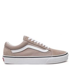 Vans. Brązowe trampki Vans, bez wzorów, bez zapięcia. Za 259.99 zł.