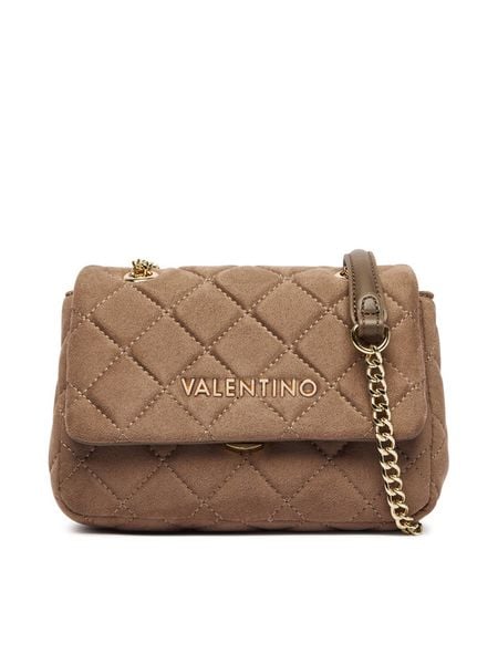 Valentino Torebka Ocarina VBSA9B05 Beżowy. Brązowe listonoszki Valentino, bez wzorów, ze skóry, bez dodatków. Za 589.99 zł.