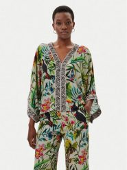 LOLA CASADEMUNT Bluzka LS2515030 Kolorowy Relaxed Fit. Bluzki LOLA CASADEMUNT, m, bez wzorów, z wiskozy, bez kołnierzyka, bez ramiączek. Za 199.99 zł.