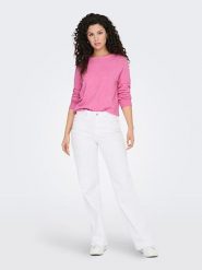 ONLY Sweter w kolorze różowym rozmiar: XL. Różowe swetry Only, xl, bez wzorów, ze splotem, bez ramiączek. Za 96.95 zł.