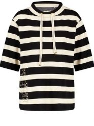 EDITION Bluza w kolorze czarno-kremowym rozmiar: 42. Brązowe bluzy EDITION, bez wzorów, z kapturem. Za 158.47 zł.