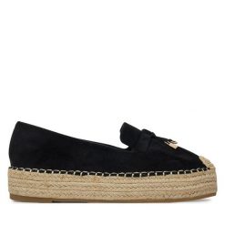 Espadryle JENNY. Czarne espadryle Jenny, bez wzorów, bez obcasa, bez zapięcia. Za 99.99 zł.