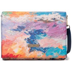 Desigual wielobarwna torebka Bols Landscape Nimbu. Torebki klasyczne Desigual, bez wzorów, bez dodatków. W wyprzedaży za 174.00 zł.