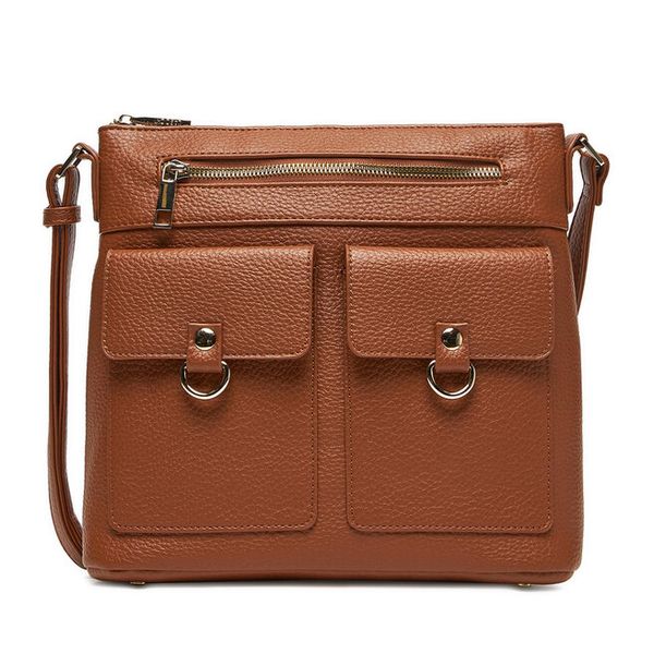 Torebka Lasocki. Brązowe listonoszki Lasocki, bez wzorów, bez dodatków. Za 139.99 zł.