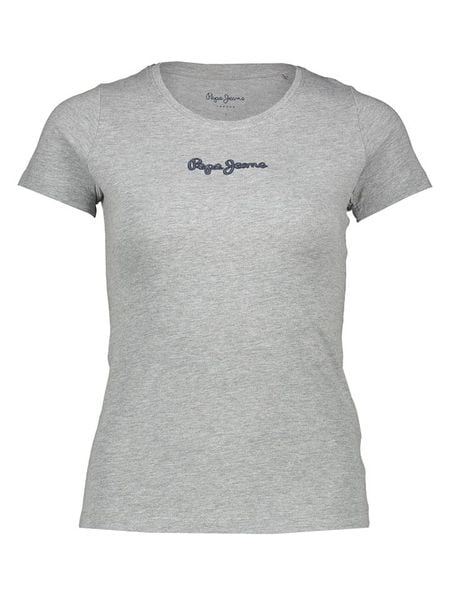 Pepe Jeans Koszulka w kolorze szarym rozmiar: L. Szare bluzki Pepe Jeans, l, bez wzorów, z bawełny, bez kołnierzyka, bez ramiączek. Za 68.95 zł.