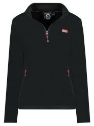 Geographical Norway Bluza polarowa "Ulyssia" w kolorze czarnym rozmiar: S. Czarne bluzy Geographical Norway, s, bez wzorów, z polaru, bez kaptura. Za 74.81 zł.