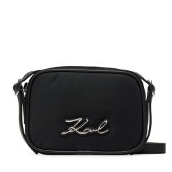 Torebka KARL LAGERFELD. Czarne listonoszki KARL LAGERFELD, bez wzorów, bez dodatków. Za 649.99 zł.