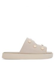 Inuikii Klapki Spika 1004.003.0691.111 Kremowy. Białe klapki Inuikii, bez wzorów, ze skóry, bez obcasa. Za 979.99 zł.