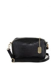 Anna Morellini Skórzana torebka "Donatella" w kolorze czarnym - 25 x 16 x 9 cm rozmiar: onesize. Czarne torby na ramię Anna Morellini, bez wzorów, z materiału, na ramię, bez dodatków. Za 318.37 zł.