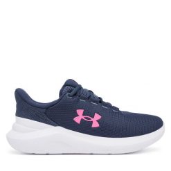Buty do biegania Under Armour. Niebieskie obuwie sportowe Under Armour, bez zapięcia, do biegania. Za 149.99 zł.