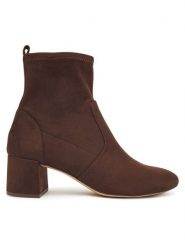 Aldo Botki Tirgus 14105682 Brązowy. Brązowe botki Aldo, bez wzorów, z materiału, bez obcasa, na słupku, bez zapięcia. Za 379.99 zł.