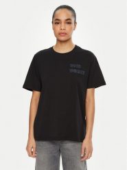Vero Moda T-Shirt Halle 10321318 Czarny Loose Fit. Czarne t-shirty Vero Moda, m, bez wzorów, z bawełny, bez kołnierzyka, bez ramiączek. Za 49.99 zł.