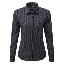 Damska Koszula Z Długim Rękawem Maxton W Kratę. Czarne koszule PREMIER, xl, bez wzorów, casualowe, bez kołnierzyka, bez ramiączek. Za 119.99 zł.