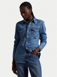 Polo Ralph Lauren Koszula jeansowa 211969402001 Granatowy Slim Fit. Niebieskie koszule Polo Ralph Lauren, xl, bez wzorów, z bawełny, bez kołnierzyka, bez ramiączek. Za 829.99 zł.