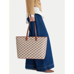 Torebka MEXX. Brązowe shopper Mexx, bez wzorów, bez dodatków. Za 199.99 zł.