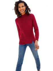 WITT WEIDEN Sweter w kolorze czerwonym rozmiar: 52. Czerwone swetry WITT WEIDEN, bez wzorów, prążkowane, bez ramiączek. Za 34.99 zł.