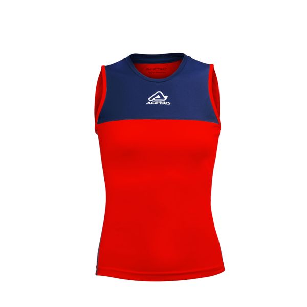 Damski tank top Acerbis Vicky. Czerwone topy ACERBIS, bez wzorów, bez kołnierzyka, bez ramiączek. Za 135.00 zł.