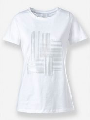 KARI TRAA Koszulka w kolorze białym rozmiar: 42. Białe bluzki Kari Traa, bez wzorów, z bawełny, bez kołnierzyka, bez ramiączek. Za 52.30 zł.