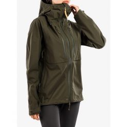 Kurtka damska Fjallraven Keb Eco-Shell Jacket. Zielone kurtki narciarskie Fjällräven, bez wzorów, bez kaptura, narciarskie. Za 1,826.99 zł.