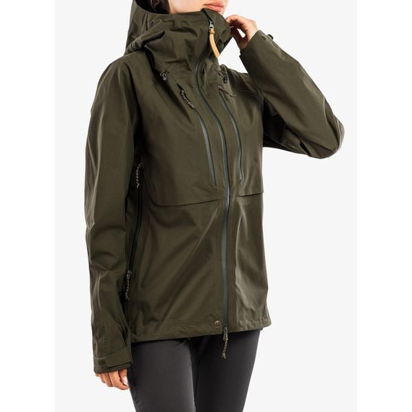 Kurtka damska Fjallraven Keb Eco-Shell Jacket. Zielone kurtki narciarskie Fjällräven, bez wzorów, bez kaptura, narciarskie. Za 1,826.99 zł.