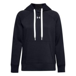 Bluza Z Kapturem Damska Polar Rival HB. Czarne bluzy Under Armour, bez wzorów, z polaru, z kapturem. Za 311.99 zł.