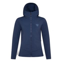 Damska kurtka z kapturem Rossignol Opside. Niebieskie kurtki narciarskie Rossignol, bez wzorów, z puchu, z kapturem, narciarskie. Za 1,034.50 zł.