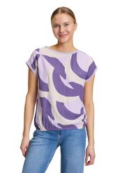 BETTY & CO Koszulka w kolorze fioletowym rozmiar: M. Różowe bluzki Betty & Co, m, bez wzorów, bez kołnierzyka, bez ramiączek. Za 116.32 zł.