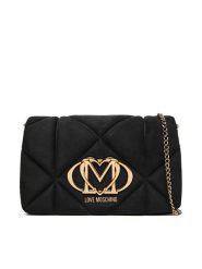 LOVE MOSCHINO Torebka JC4043PP0NKE0000 Czarny. Czarne torebki klasyczne Love Moschino, bez wzorów, ze skóry, bez dodatków. Za 799.99 zł.