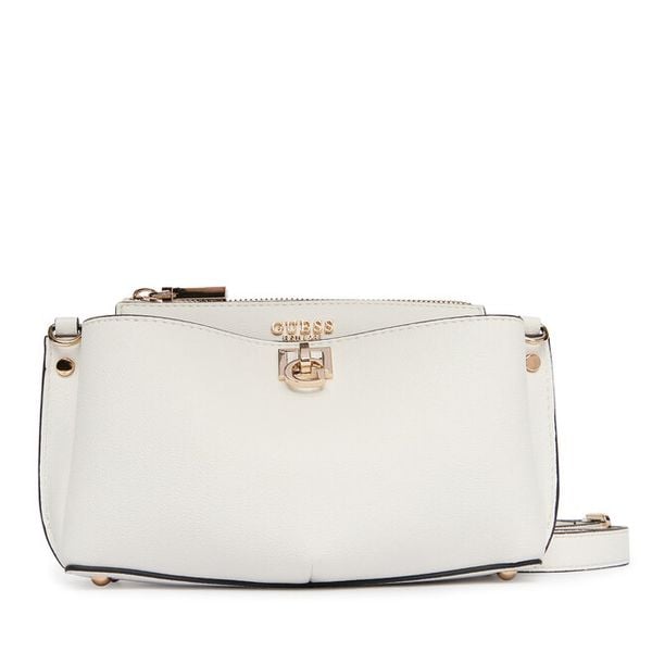Torebka Guess. Białe listonoszki Guess, z aplikacjami, bez dodatków. Za 350.99 zł.