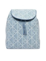 Calvin Klein Plecak Emblem Aop Denim Backpack LV04F3508G Niebieski. Niebieskie plecaki Calvin Klein, bez wzorów, z denimu. Za 529.99 zł.