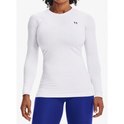 Bluza damska Under Armour ColdGear Authentics Crew. Białe bluzy Under Armour, m, bez wzorów, bez kaptura. Za 219.99 zł.